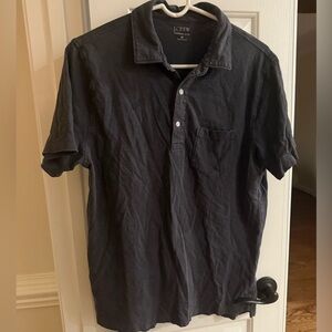 J. Crew Men's Dark Gray Polo Shirt
